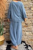 Lina Linen Blend Box Jacket Washed Navy